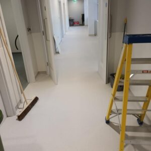 NHS flooring corridor