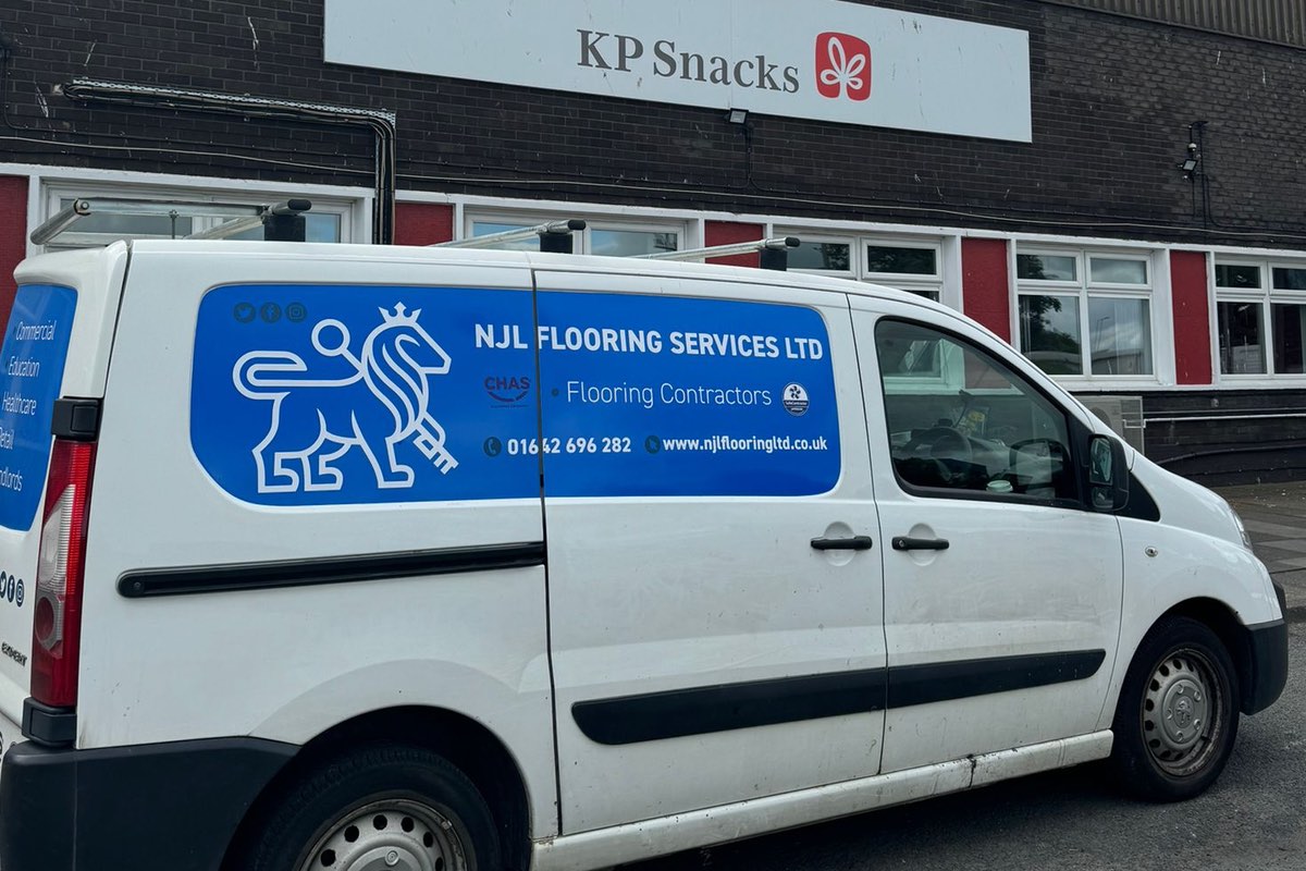 NJL Flooring van at KP Snacks NJL Flooring van at KP Snacks